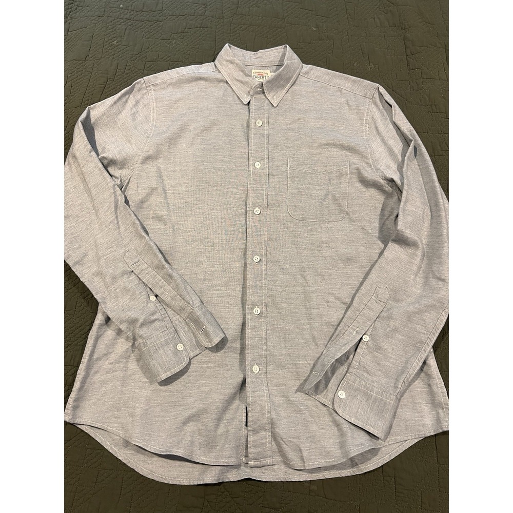 Faherty Men's Button Up Shirt Medium